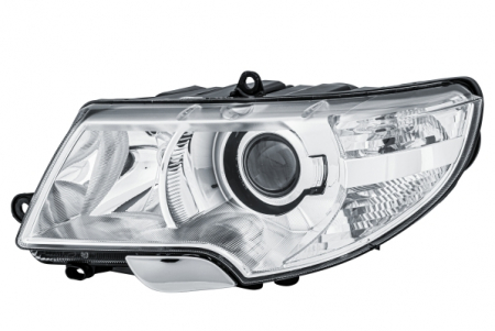 Far fata Stanga (bi-xenon/halogen, D1S/H3/W16W/W5W, electric, cu motor, culoare insert: cromat) potrivit SKODA SUPERB II -06.13 [2]