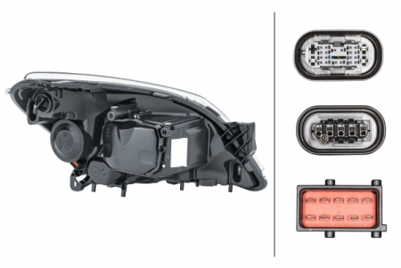Far fata Stanga (bi-xenon/halogen, D2S/H7/PY21W/W5W, electric, cu motor, culoare semnalizator: transparent) potrivit OPEL ASTRA H, ASTRA H CLASSIC, ASTRA H GTC 03.04-05.14 [1]