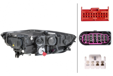 Far fata Stanga potrivit AUDI A6 ALLROAD C7, A6 C7 pana in 2014 (bi-xenon/LED, D3S/H7/LED/PSY24W, cu motor) [1]