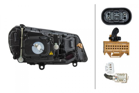 Far fata Stanga potrivit VW TOUAREG (bi-xenon/LED, D3S/LED/W5W/WY21W, electric, cu motor) [3]