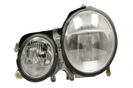 Far fata Stanga (D2R/H6W/H7/PY21W, electric, cu motor, culoare insert: cromat, culoare semnalizator: transparent) potrivit MERCEDES E T-MODEL (S210), E (VF210), E (W210) -03.03 [0]