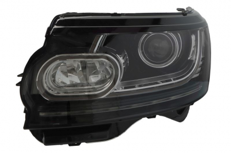 Iluminat auto - Far fata Stanga potrivit LAND ROVER RANGE ROVER IV (D3S, electric, cu motor, culoare insert: negru, culoare semnalizator: transparent)