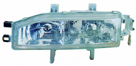 Faruri - Far fata Stanga potrivit HONDA ACCORD IV (H1/H4, fara motoras, culoare insert: cromat, culoare semnalizator: transparent)