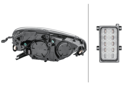 Far fata Stanga potrivit OPEL ADAM (H1/H7, electric, cu motor, bec) [3]