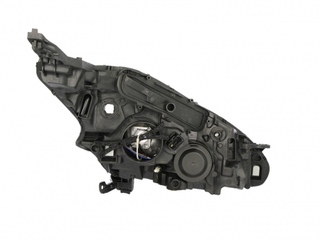 Far fata Stanga potrivit PEUGEOT 208 I, 208/HATCHBACK (H1/H7, electric, cu motor, culoare insert: cromat, culoare semnalizator: transparent) [1]