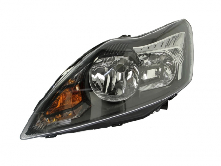 Far fata stanga (H1/H7, electric, cu motor, culoare interior: cromat, culoare semnalizator: galben) potrivit FORD FOCUS II, FOCUS II/KOMBI [0]