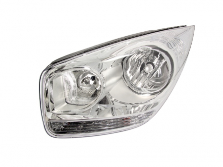 Far fata stanga (H1/H7, electric, cu motor, culoare interior: cromat, culoare semnalizator: transparent) potrivit KIA VENGA [0]