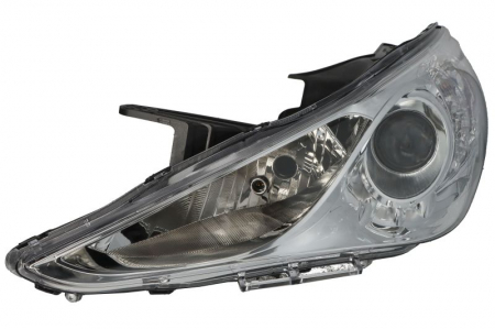 Far fata Stanga (H1/H7, electric, fara motoras, culoare insert: cromat, culoare semnalizator: alb) potrivit HYUNDAI SONATA VI [0]