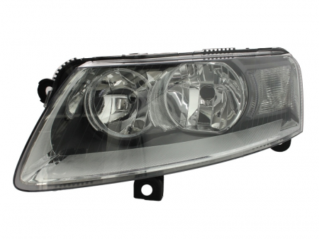 Far fata stanga (H1/H7, electric, fara motoras, culoare interior: cromat/negru, culoare semnalizator: transparent) potrivit AUDI A6 ALLROAD C6, A6 ALLROAD C7, A6 C6 [0]