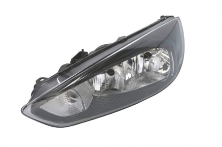 Faruri - Far fata stanga potrivit FORD FOCUS III (H1/H7/LED/PY21W, electric, cu motor, culoare interior: negru)