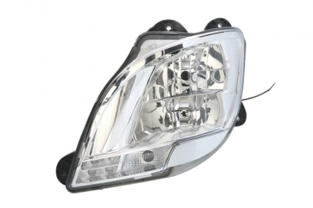 Piese Auto - Far fata Stanga (H1/H7/LED/PY21W, electric, fara motoras, functie Lumina zi, culoare insert: cromat, culoare semnalizator: transparent) potrivit DAF CF, XF 106 10.12-