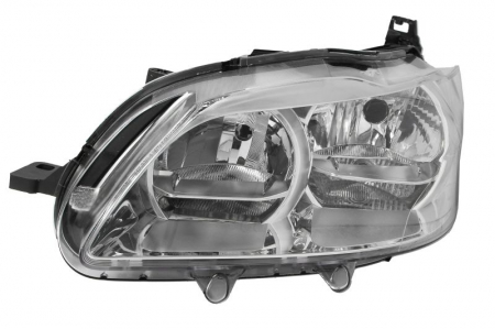 Far fata Stanga (H1/H7/PY21W/W5W, electric, fara motoras, culoare insert: cromat, culoare semnalizator: transparent) potrivit PEUGEOT 301 [0]