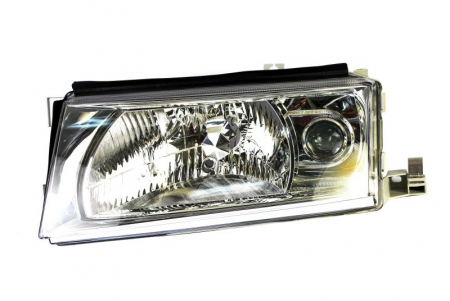 Far fata stanga (H3/H4, electric, fara motoras, culoare interior: cromat) potrivit SKODA OCTAVIA I, OCTAVIA I/KOMBI -06.04