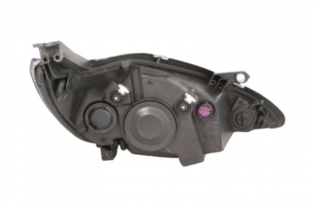 Far fata stanga (H4, electric, cu motor, culoare interior: cromat, culoare semnalizator: transparent) potrivit FORD KA [1]