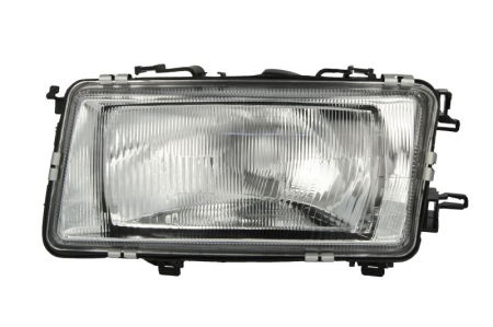 Far fata Stanga potrivit AUDI 80 B3, COUPE B2, COUPE B3, QUATTRO 1986-1991 (H4, electric, fara motoras, culoare insertie: argintiu) [0]