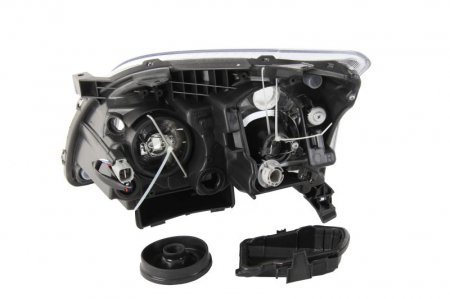 Far fata stanga (H4, electric, fara motoras, culoare interior: argintiu, culoare semnalizator: alb) potrivit TOYOTA RAV 4 II -11.05 [1]