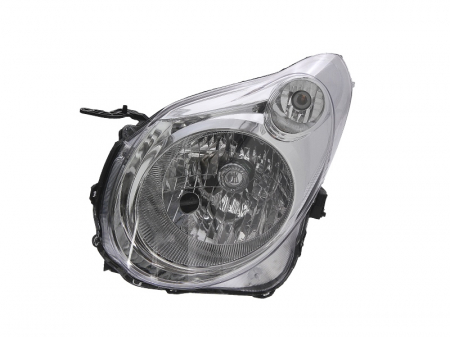 Far fata stanga (H4, electric, fara motoras, culoare interior: cromat, culoare semnalizator: transparent) potrivit SUZUKI ALTO VII [0]