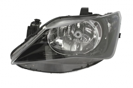 Far fata stanga (H4, electric, fara motoras, culoare interior: negru, culoare semnalizator: alb) potrivit SEAT IBIZA IV, IBIZA IV SC, IBIZA IV ST, IBIZA V -06.17 [0]