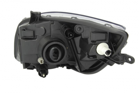 Far fata stanga (H4, electric, fara motoras, culoare interior: negru, culoare semnalizator: alb) potrivit TOYOTA YARIS [1]