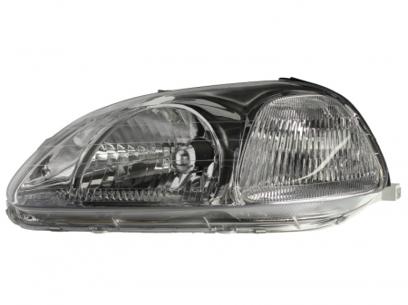 Faruri - Far fata Stanga potrivit HONDA CIVIC VI 1994-2001 (H4, electric, fara motoras, Versiunea 3D)