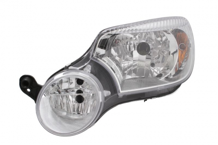 Far fata stanga (H4/H7, electric, cu motor, culoare interior: cromat, culoare semnalizator: alb) potrivit SKODA YETI -11.13 [0]