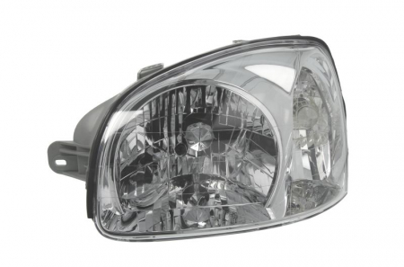Far fata Stanga (H4, manual, fara motoras, culoare insert: argintiu, culoare semnalizator: galben) potrivit HYUNDAI SANTA FÉ I -02.06 [0]