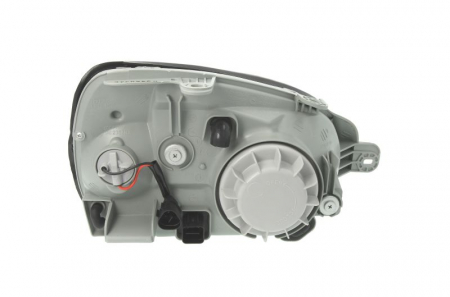 Far fata Stanga (H4, manual, fara motoras, culoare insert: argintiu, culoare semnalizator: galben) potrivit HYUNDAI SANTA FÉ I -02.06 [1]