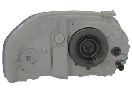 Far fata Stanga (H4, manual, fara motoras, culoare insert: cromat, culoare semnalizator: transparent) potrivit CHEVROLET AVEO / KALOS -05.11 [1]