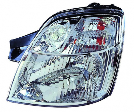 Faruri - Far fata Stanga potrivit KIA PICANTO I (H4, manual, fara motoras, culoare insert: cromat, culoare semnalizator: transparent)