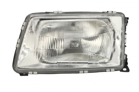 Far fata stanga (H4, manual, fara motoras, culoare interior: cromat) potrivit AUDI 100 C3, 200 C3 01.82-12.90 [0]