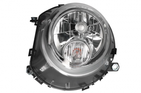 Iluminat auto - Far fata Stanga (H4/P21W, electric, cu motor, culoare insert: cromat, culoare semnalizator: alb) potrivit MINI (R50, R53), (R56), (R57), CLUBMAN (R55)