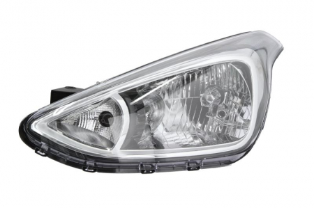 Far fata stanga (H4/PY21W/W5W, electric, culoare interior: negru, culoare semnalizator: transparent) potrivit HYUNDAI I10 II [0]