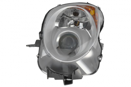 Iluminat auto - Far fata Stanga (H7, electric, cu motor, culoare insert: cromat, culoare semnalizator: galben) potrivit ALFA ROMEO MITO, SPIDER