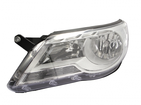 Far fata Stanga (H7, electric, cu motor, culoare insert: cromat) potrivit VW TIGUAN [0]