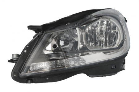 Faruri - Far fata Stanga potrivit MERCEDES C (C204), C T-MODEL (S204), C (W204) (H7, electric, cu motor, culoare insert: intuneric, culoare semnalizator: transparent)