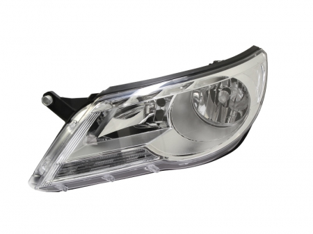 Far fata stanga (H7/H7, electric, cu motor, culoare interior: cromat) potrivit VW TIGUAN [0]