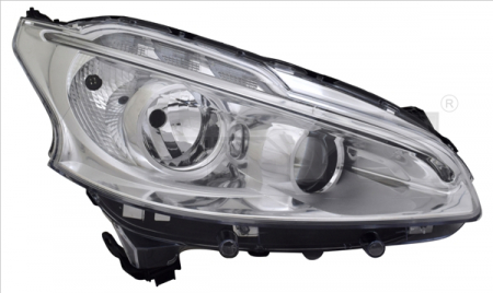 Far fata Stanga (H7/H7/LED, electric, fara motoras) potrivit PEUGEOT 208 I, 208/HATCHBACK 03.12-06.15