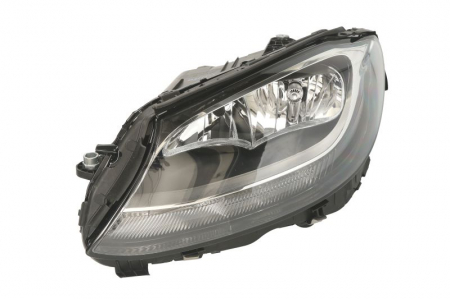Faruri - Far fata stanga potrivit MERCEDES C (A205), C (C205), C T-MODEL (S205), C (W205) (H7/H7/LED/PWY24W, electric, cu motor, culoare interior: negru)