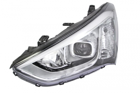 Far fata Stanga potrivit HYUNDAI SANTA FÉ III (H7/H7/LED/PY21W, electric, fara motoras, culoare insert: cromat) [0]