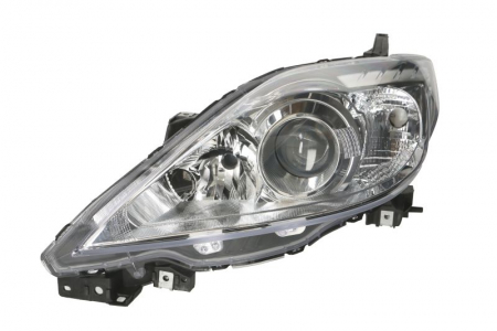 Far fata stanga (H7/HB3, electric, fara motoras, culoare interior: cromat, culoare semnalizator: alb) potrivit MAZDA 5 [0]