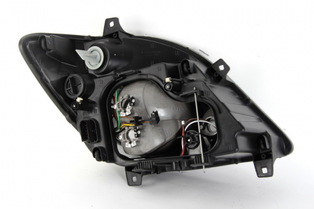 Far fata stanga (H7/PY21W/W5W, electric, fara motoras, bec, culoare interior: argintiu, culoare semnalizator: galben) potrivit MERCEDES SPRINTER 3,5-T (B906), SPRINTER 3-T (B906) 01.06- [1]