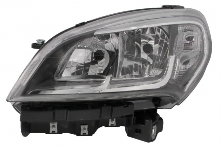 Iluminat auto - Far fata Stanga (H7/W21W/WY21W, electric, cu motor, culoare insert: cromat) potrivit FIAT DOBLO CARGO