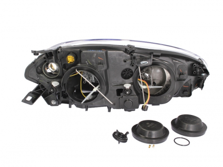 Far fata stanga (halogen, 2*H1/PY24W/W5W, electric, cu motor, culoare interior: cromat, culoare semnalizator: galben) potrivit FIAT BRAVO II 01.06-12.07 [1]