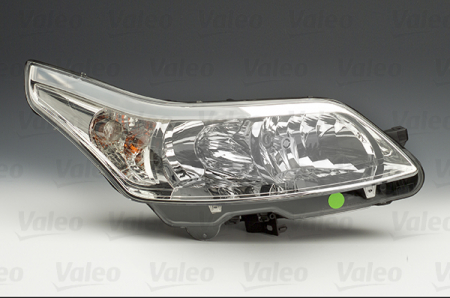 Far fata Stanga (halogen, H1/H7, electric, cu motor, culoare insert: cromat, culoare semnalizator: transparent) potrivit CITROEN C4, C4 I -07.11 [2]