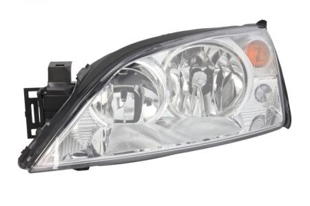 Faruri - Far fata Stanga potrivit FORD MONDEO III pana in 2007 (halogen, H1/H7/P21W/W5W, electric, fara motoras, culoare insert: cromat, culoare semnalizator: galben)