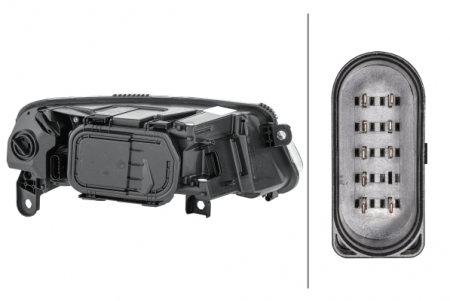 Far fata Stanga (halogen, H1/H7/PY21W/W5W, electric, cu motor, bec, culoare insert: cromat, culoare semnalizator: alb) potrivit AUDI A6 ALLROAD C6, A6 C6 [1]