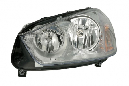 Piese Auto - Far fata Stanga (halogen, H1/H7/PY21W/W5W, electric, cu motor, bec, culoare insert: cromat) potrivit FORD C-MAX -09.10