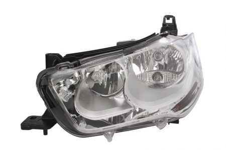 Faruri - Far fata Stanga potrivit CITROEN C-ELYSEE (halogen, H1/H7/W5W, electric, cu motor, culoare semnalizator: transparent)