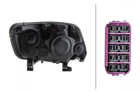Far fata Stanga potrivit FORD KUGA I pana in 2013 (halogen, H21W/H7/H7/W5W, electric, cu motor, bec) [3]