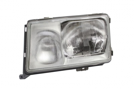 Far fata stanga (halogen, H3/H4, pneumatic, culoare interior: argintiu, culoare semnalizator: portocaliu) potrivit MERCEDES 124 (C124), 124 T-MODEL (S124), 124 (W124) -06.93 [0]